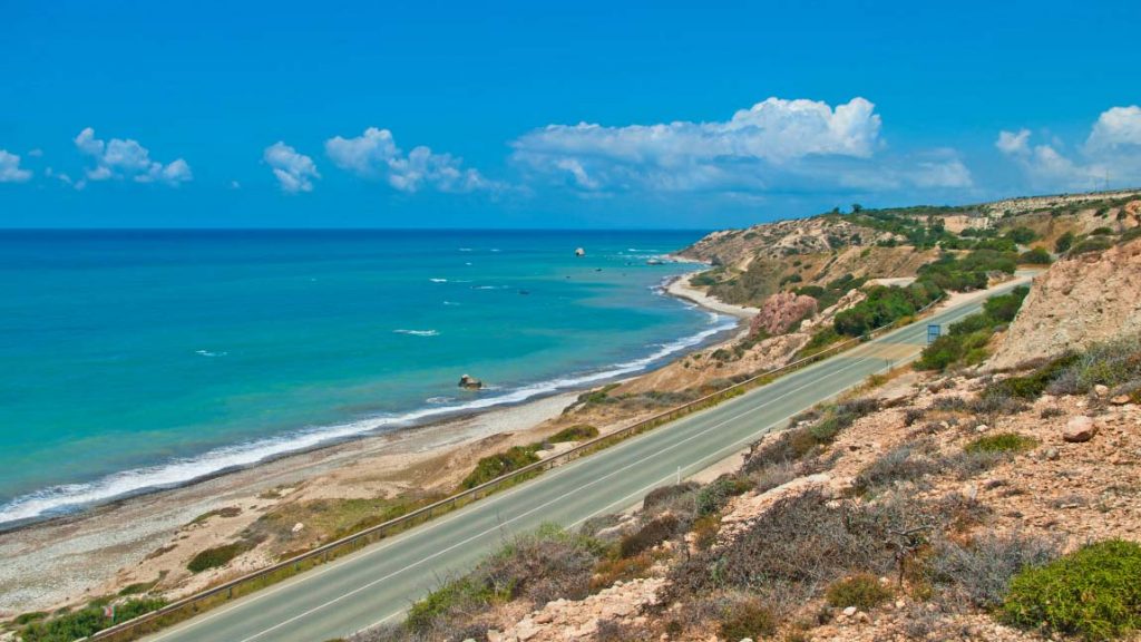 sea side road in north cyprus_